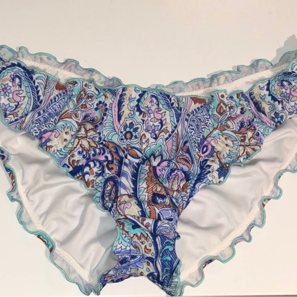 Victoria’s Secret Paisley bikini bottoms scrunched M - Picture 2 of 8